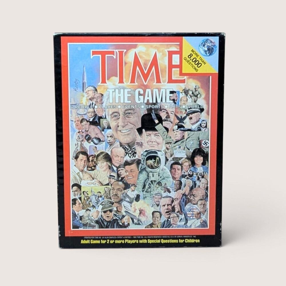 1983 Time Magazine The Game Trivia Board Game Complete